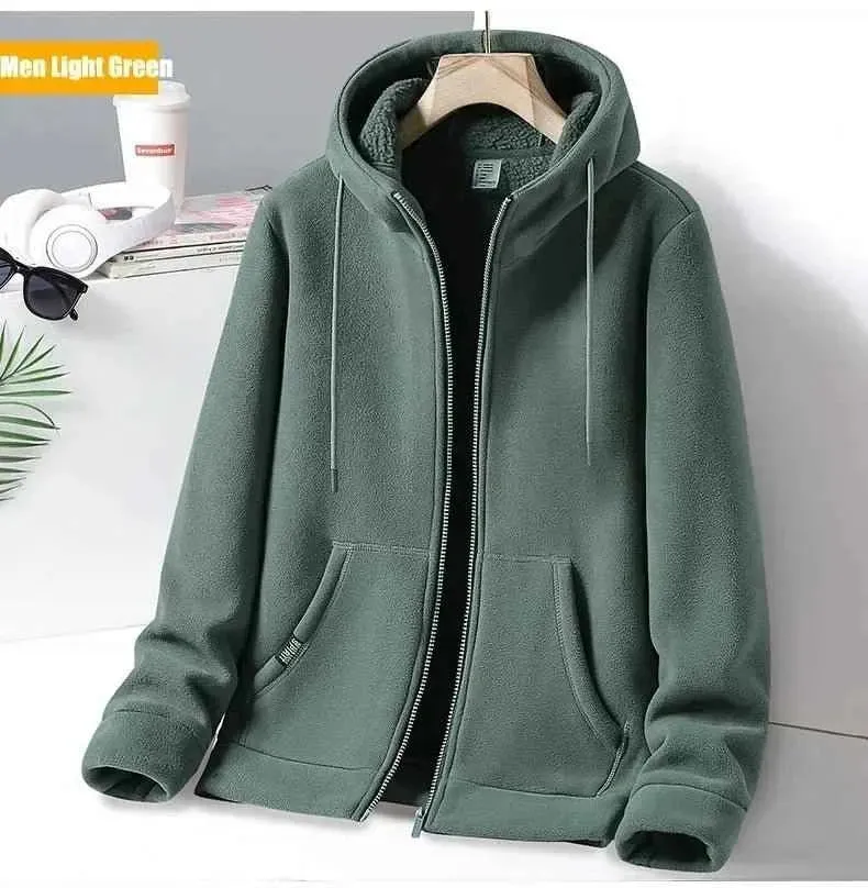 Outdoor-Fleecejacke mit Kapuze für Damen und Herren – perfekt für Outdoor-Abenteuer