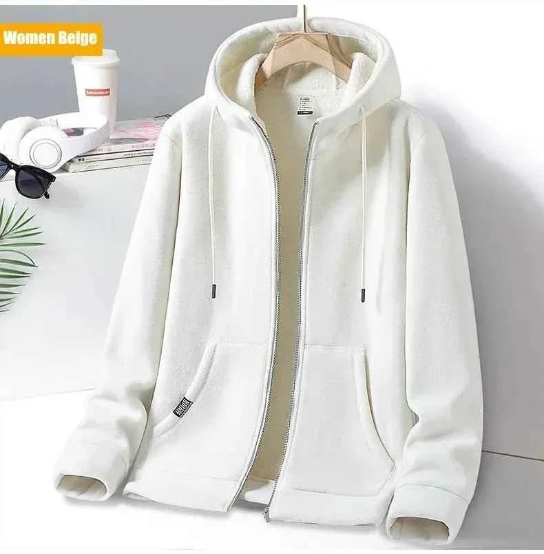Outdoor-Fleecejacke mit Kapuze für Damen und Herren – perfekt für Outdoor-Abenteuer