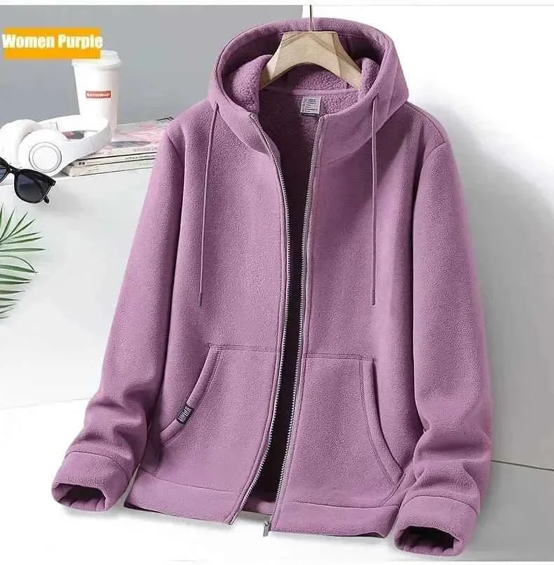 Outdoor-Fleecejacke mit Kapuze für Damen und Herren – perfekt für Outdoor-Abenteuer