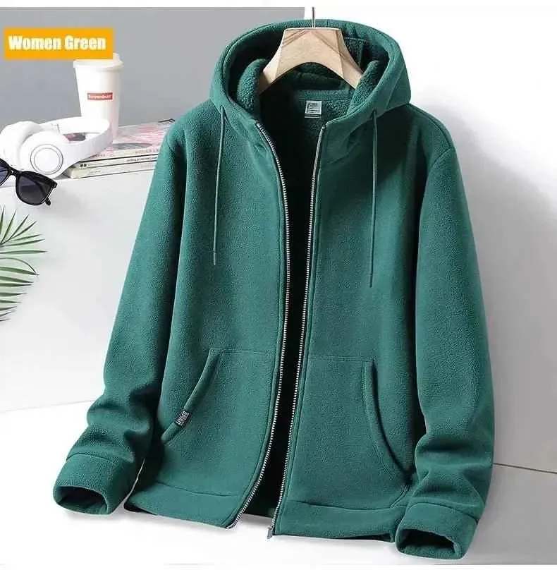 Outdoor-Fleecejacke mit Kapuze für Damen und Herren – perfekt für Outdoor-Abenteuer