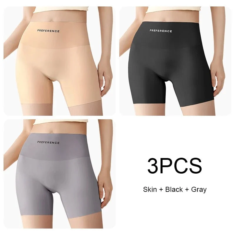 Nahtlose Sicherheitsshorts in Übergrößen für Damen – 3er-Pack nahtlose Sicherheitsshorts in Übergrößen