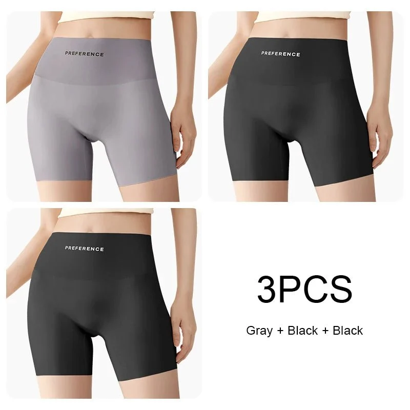 Nahtlose Sicherheitsshorts in Übergrößen für Damen – 3er-Pack nahtlose Sicherheitsshorts in Übergrößen