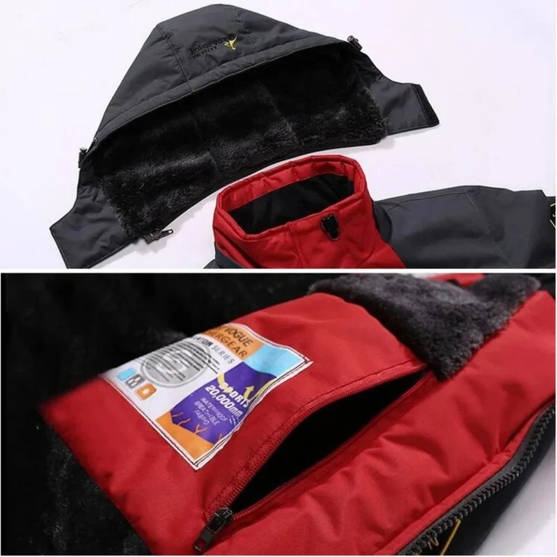 Militärischer Winterparka für Herren mit Fellfutter für optimalen Kälteschutz