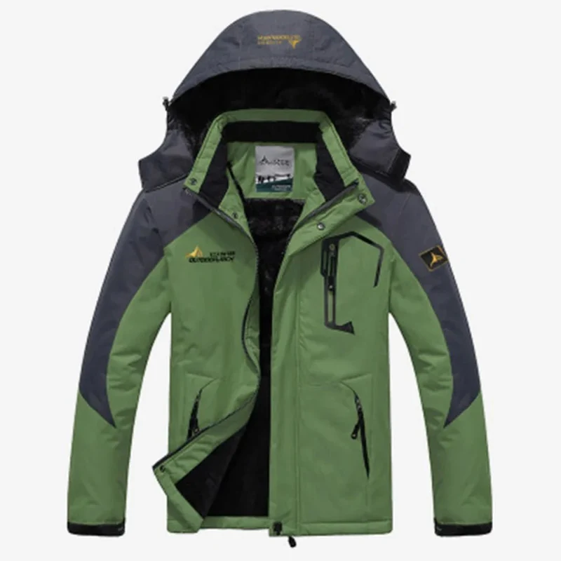 Militärischer Winterparka für Herren mit Fellfutter für optimalen Kälteschutz