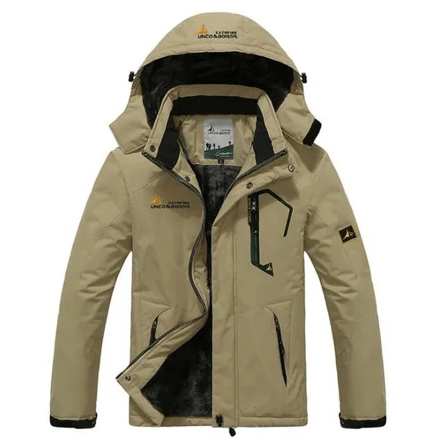 Militärischer Winterparka für Herren mit Fellfutter für optimalen Kälteschutz