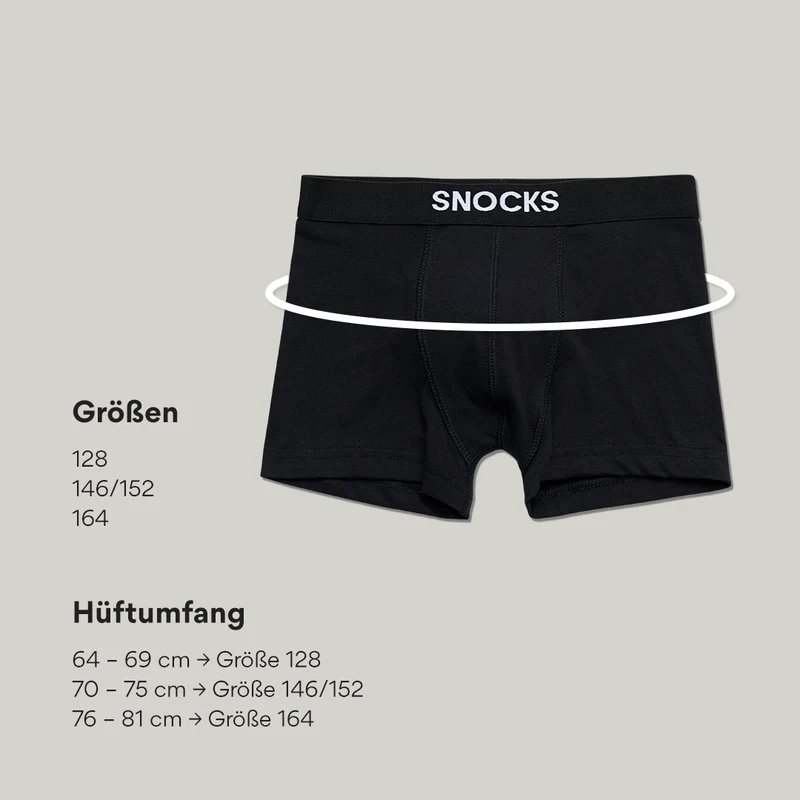Kinder Boxershorts | Schwarz
