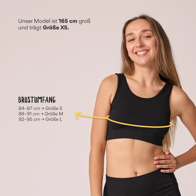 Sport-BH Seamless | Schwarz