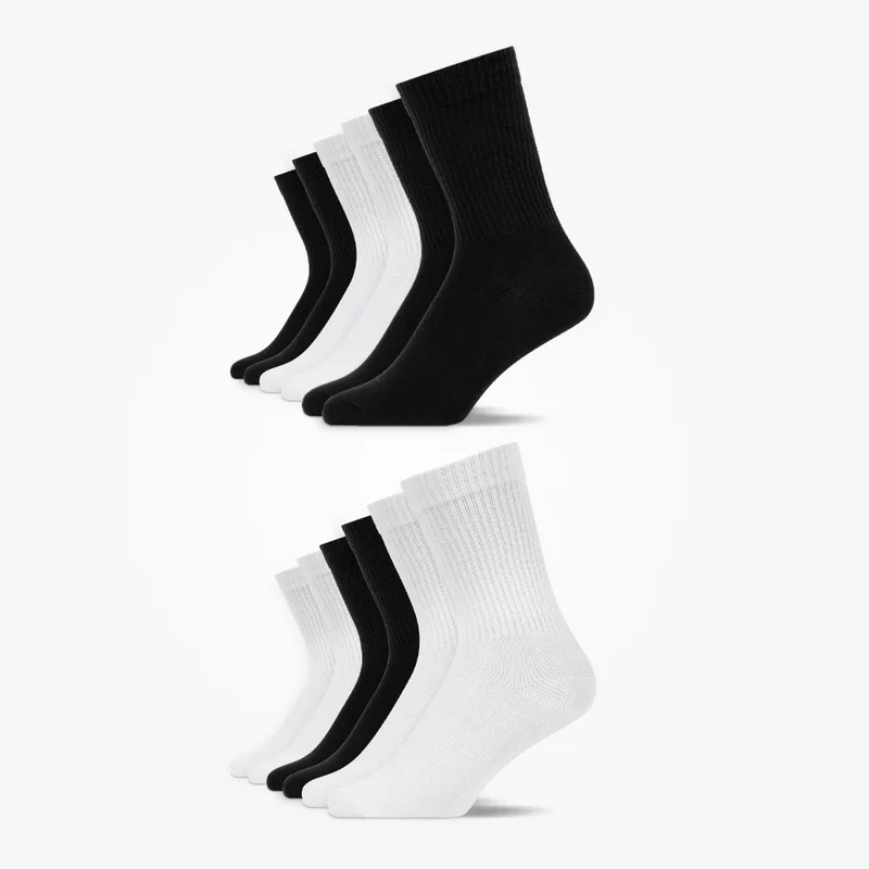 Tennissocken | Schwarz-Weiß
