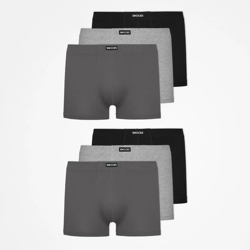 Retro Boxershorts | Mix (Schwarz/Grau/Hellgrau)