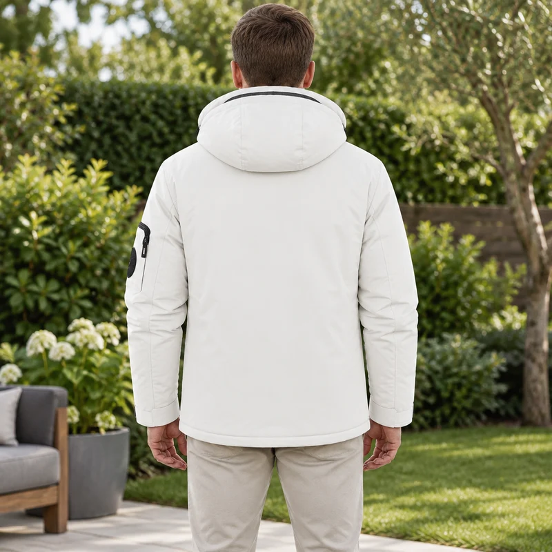 Wasserdichte Winterjacke für Herren – Winddichte Outdoor-Jacke mit Kapuze für Reisen, Klettern und Trekking