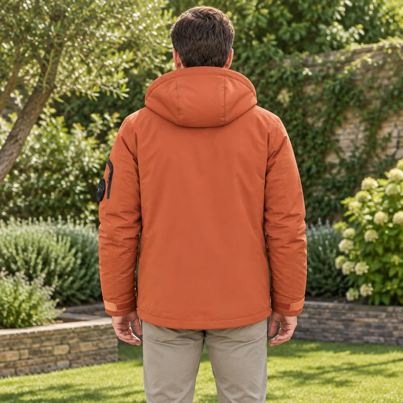 Wasserdichte Winterjacke für Herren – Winddichte Outdoor-Jacke mit Kapuze für Reisen, Klettern und Trekking