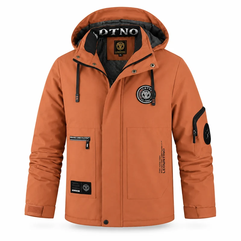 Wasserdichte Winterjacke für Herren – Winddichte Outdoor-Jacke mit Kapuze für Reisen, Klettern und Trekking