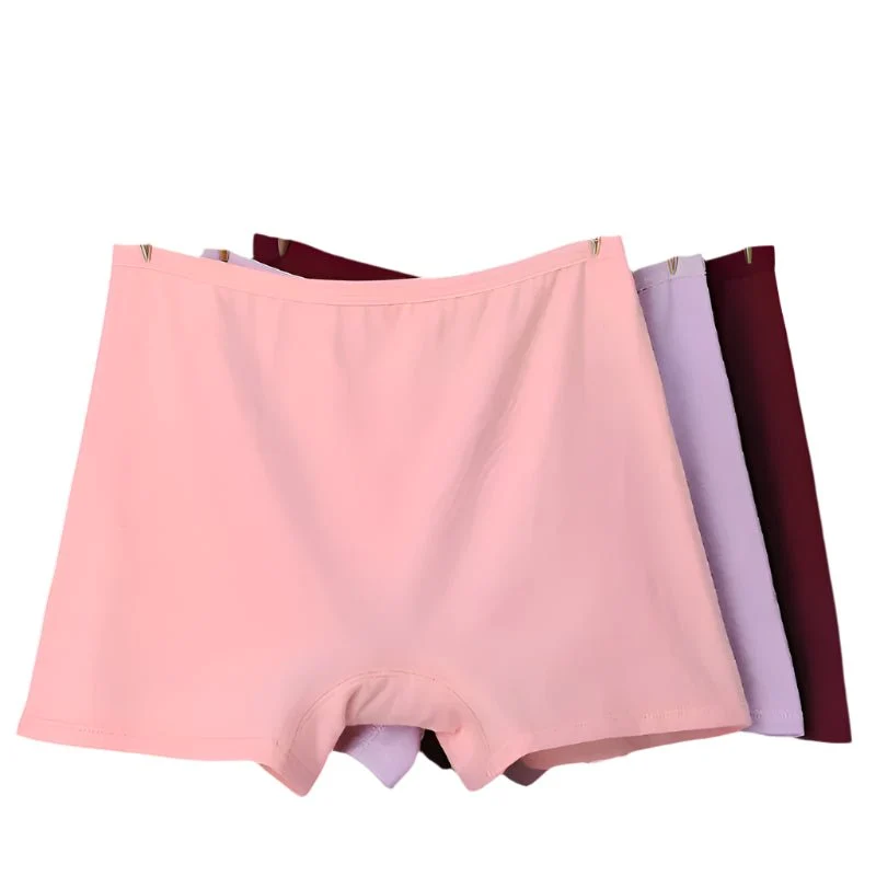 6er-Pack Plus Size Boxer Briefs aus Baumwolle, Damen-Sicherheitsslips mit hohem Bund