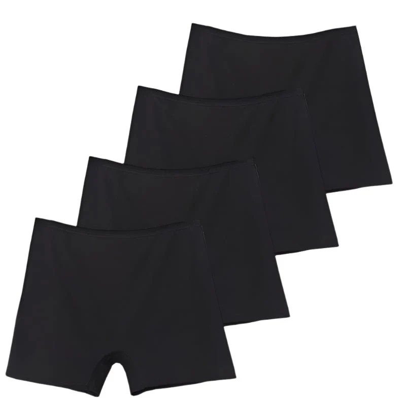 6er-Pack Plus Size Boxer Briefs aus Baumwolle, Damen-Sicherheitsslips mit hohem Bund