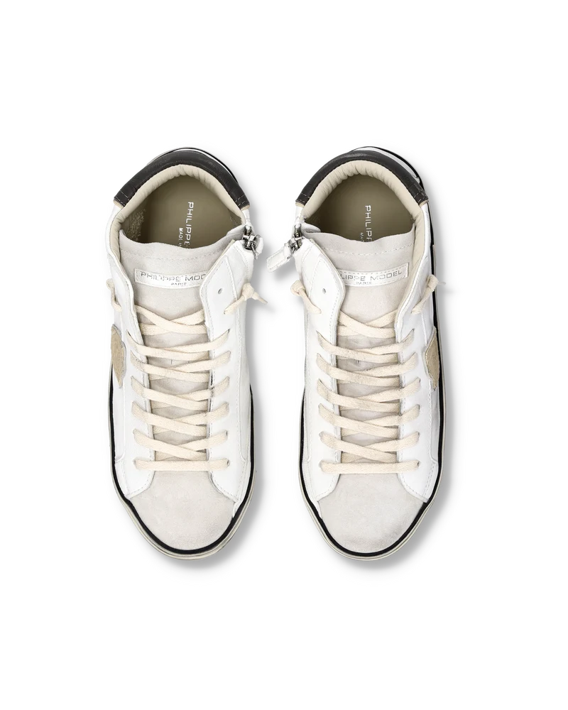 Sneakers Prsx Tennis Men, White Beige