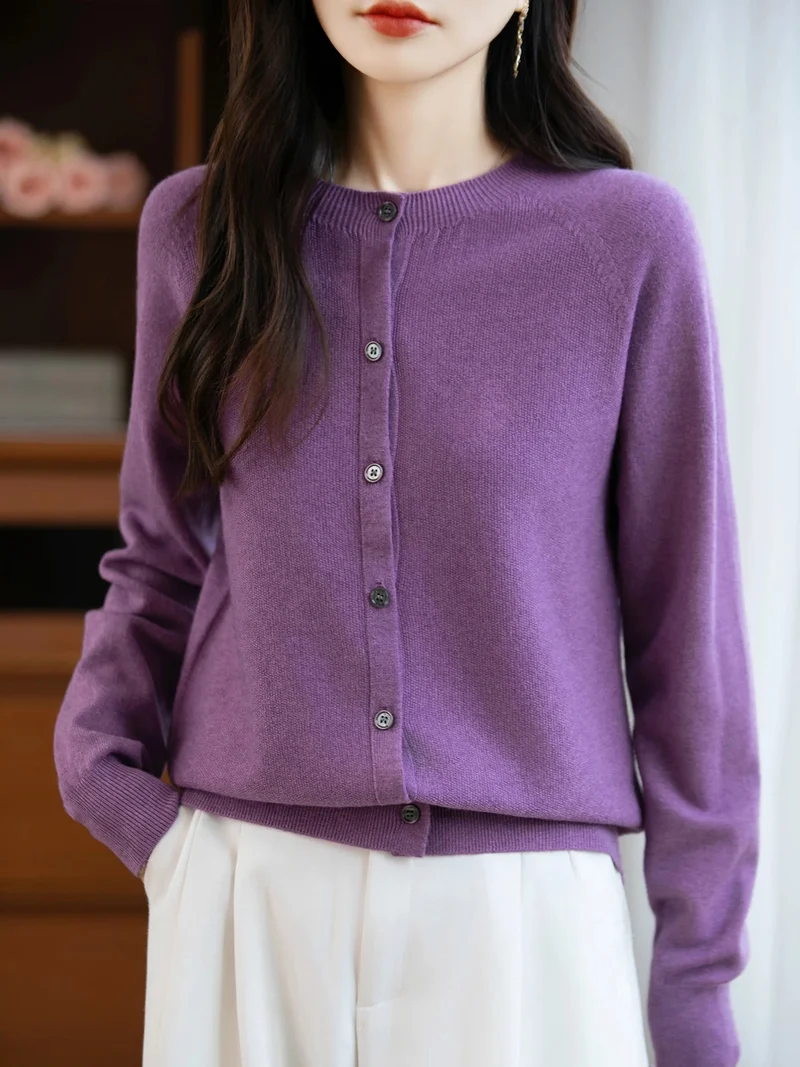 Kuscheliger Cardigan aus Merinowolle – Eleganter Winterpullover für Damen