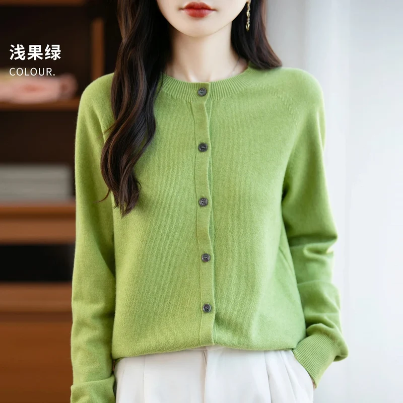 Kuscheliger Cardigan aus Merinowolle – Eleganter Winterpullover für Damen