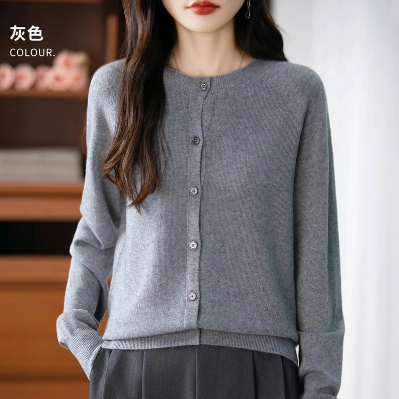 Kuscheliger Cardigan aus Merinowolle – Eleganter Winterpullover für Damen