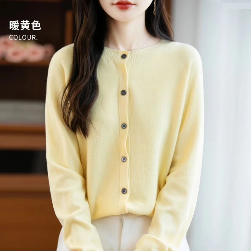 Kuscheliger Cardigan aus Merinowolle – Eleganter Winterpullover für Damen