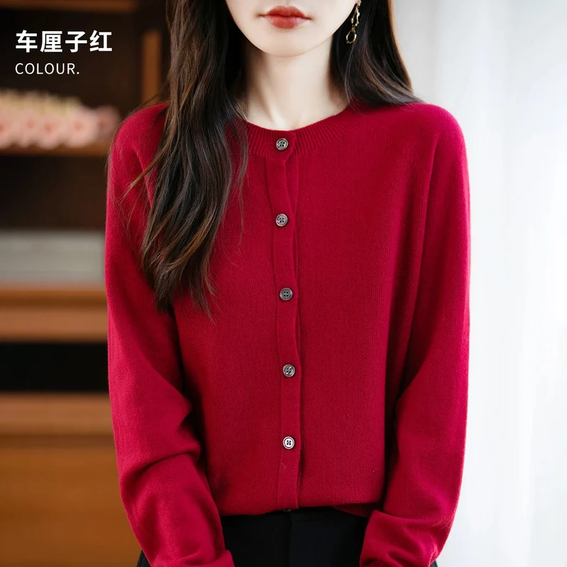 Kuscheliger Cardigan aus Merinowolle – Eleganter Winterpullover für Damen