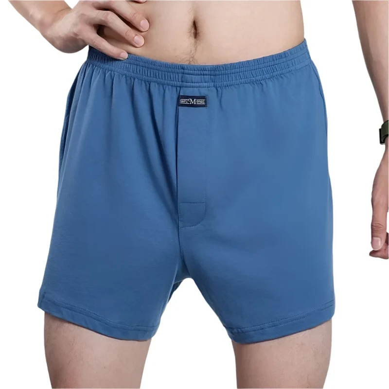 Herren-Boxershorts aus Baumwolle – 100 % Baumwolle, hoher Bund, lässiges Karomuster, Übergrößen (M–3XL)