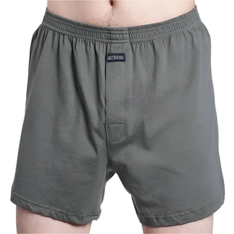 Herren-Boxershorts aus Baumwolle – 100 % Baumwolle, hoher Bund, lässiges Karomuster, Übergrößen (M–3XL)