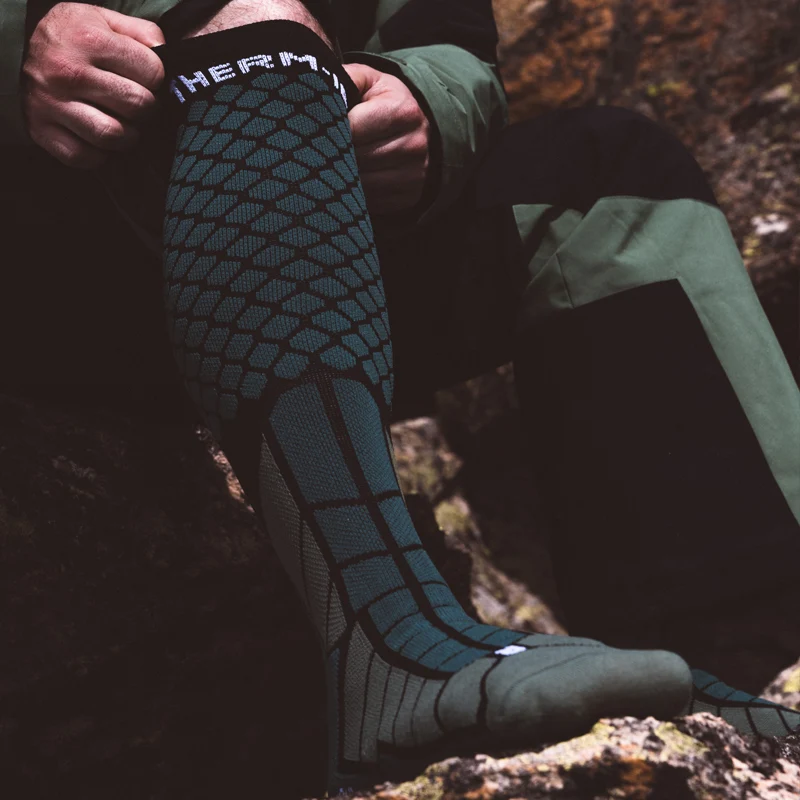 Ski socks - Ski Magma Cushion Green Moss/Black