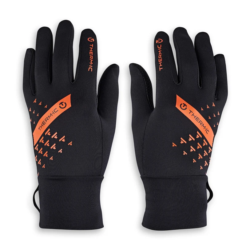 Thin tactile multi-activity gloves - Active Light Tech black/orange