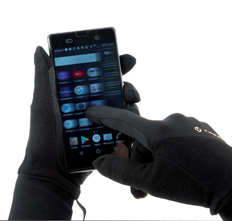 Thin tactile multi-activity gloves - Active Light Tech black/orange