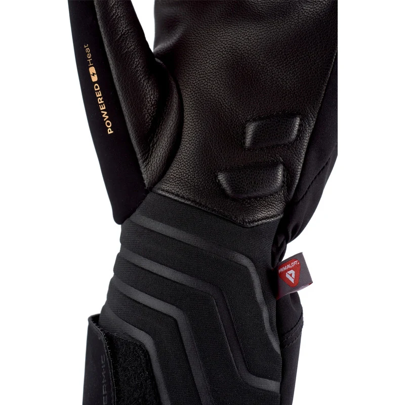 Heated ski gloves - Powergloves Ski Light Boost black