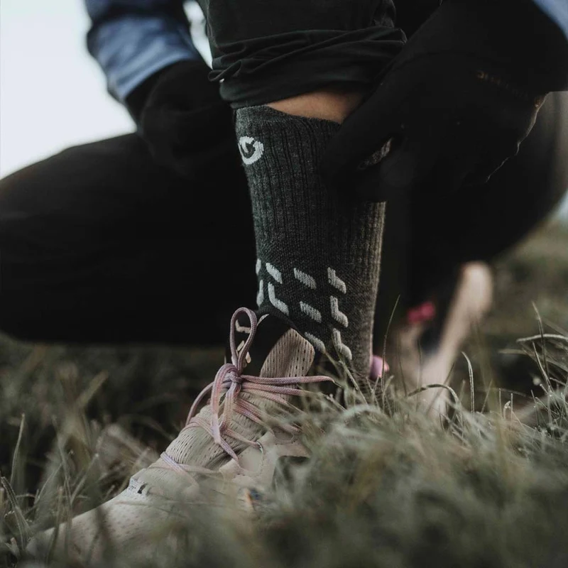 Trekking socks - Trekking Temperate Cushion Crew unisex dark grey/light grey