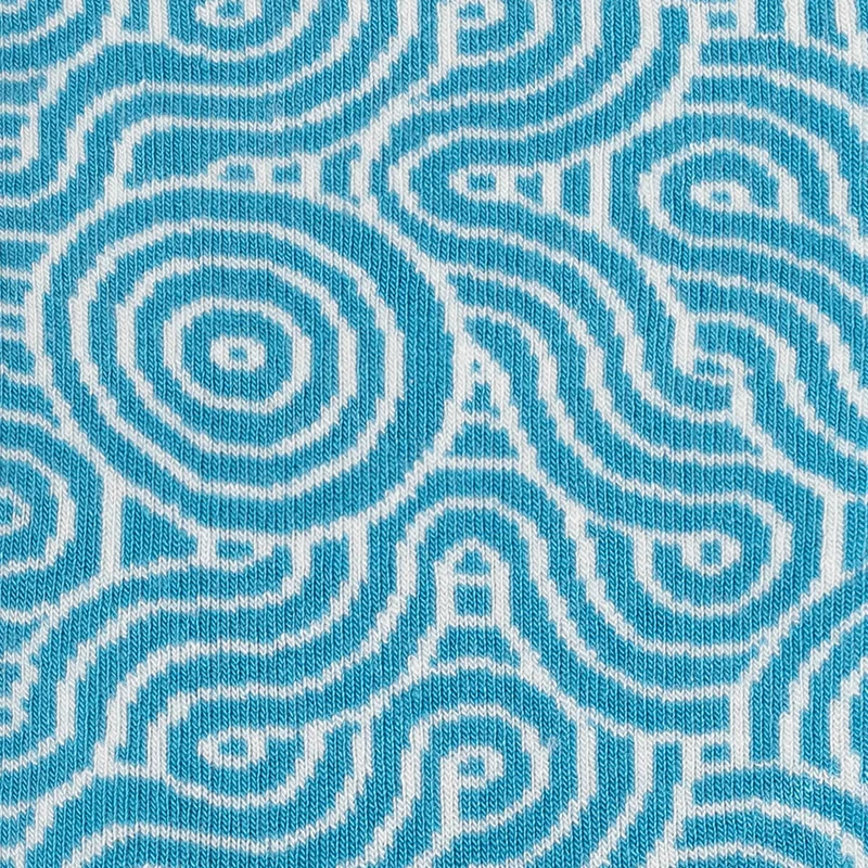 Asaka Herrensocken japanisches Muster hellblau