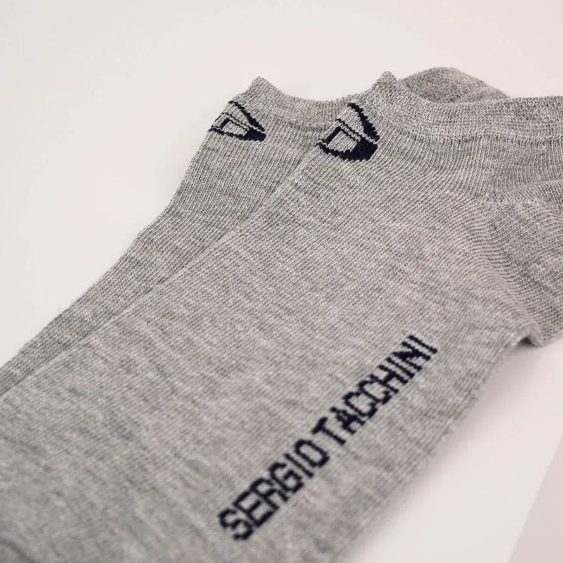 Sergio Tacchini 3er Pack graue Sneakersocken Herren
