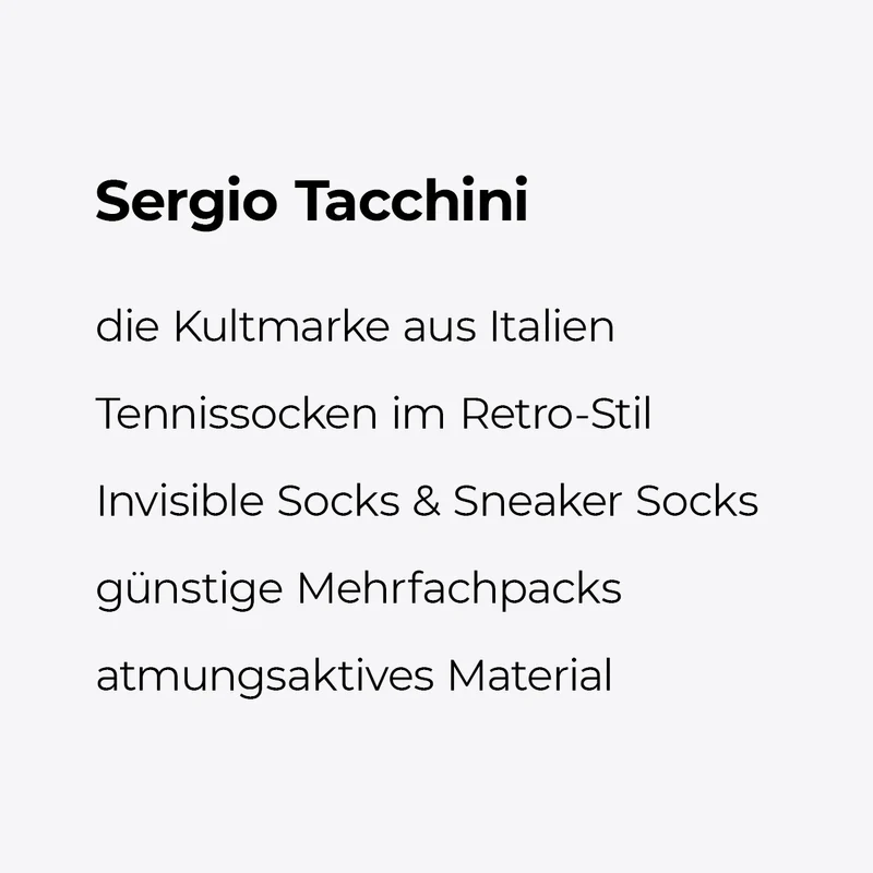 Sergio Tacchini 3er Pack Viertelsocken Navy