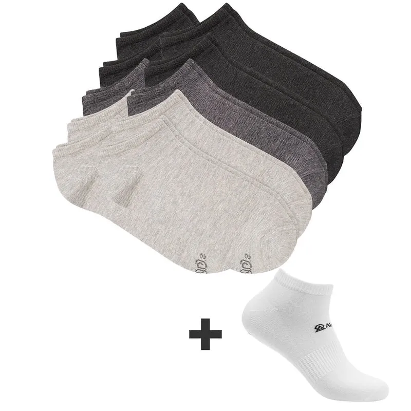 s.Oliver 10 + 1 Sneakersocken grau & schwarz