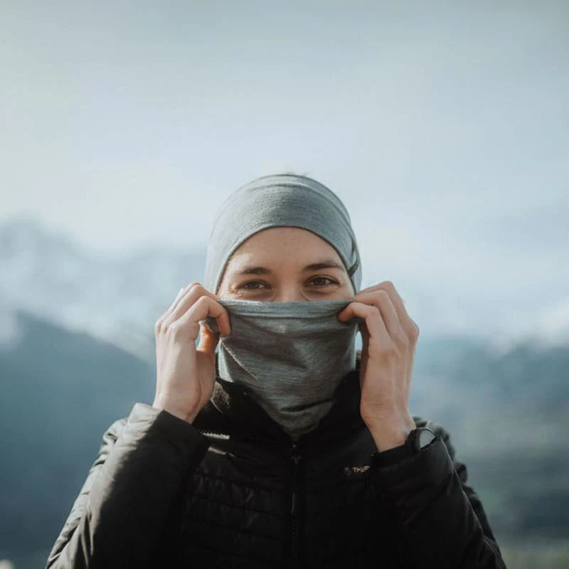 Neckwarmer - Temperate Ultra Light Natural grey
