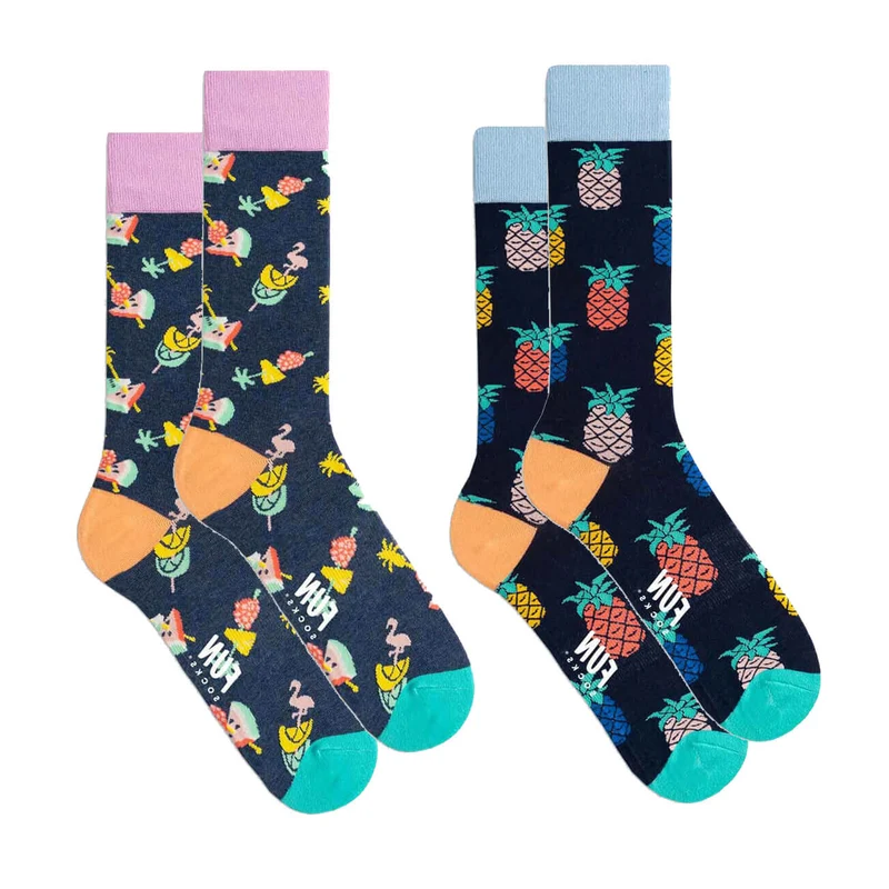 Fun Socks 2er Set Herrensocken Summer Fruits