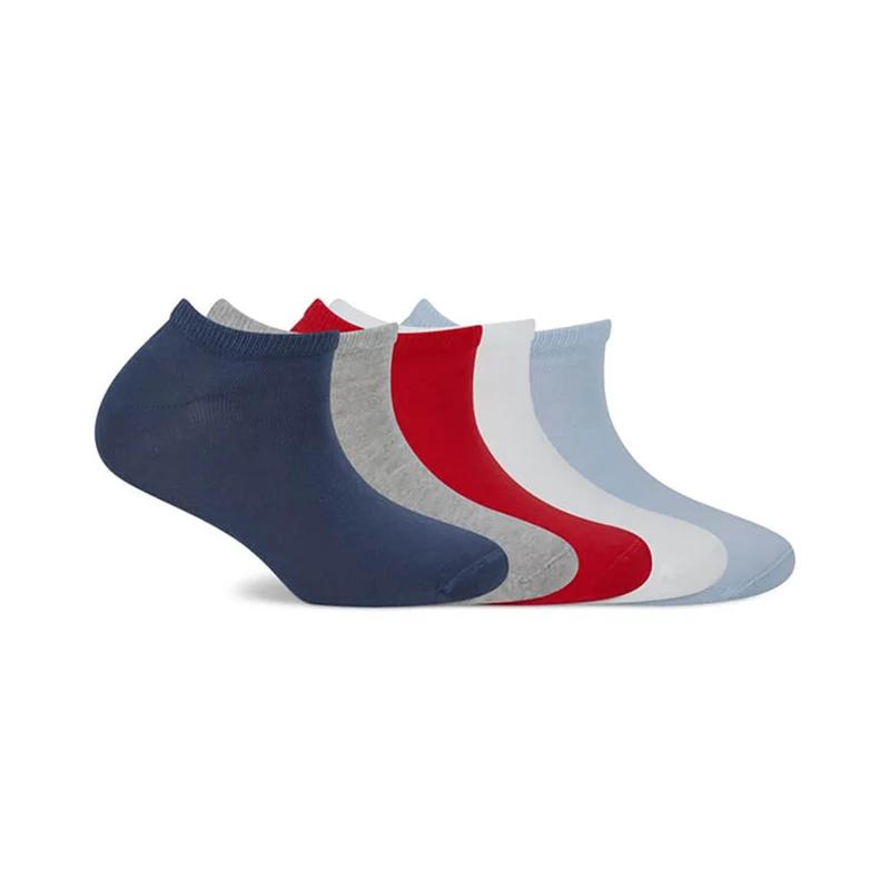 s.Oliver 5er Set Sneakersocken Damen blau & rot