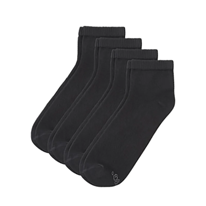 s.Oliver 4er Set Viertelsocken schwarz
