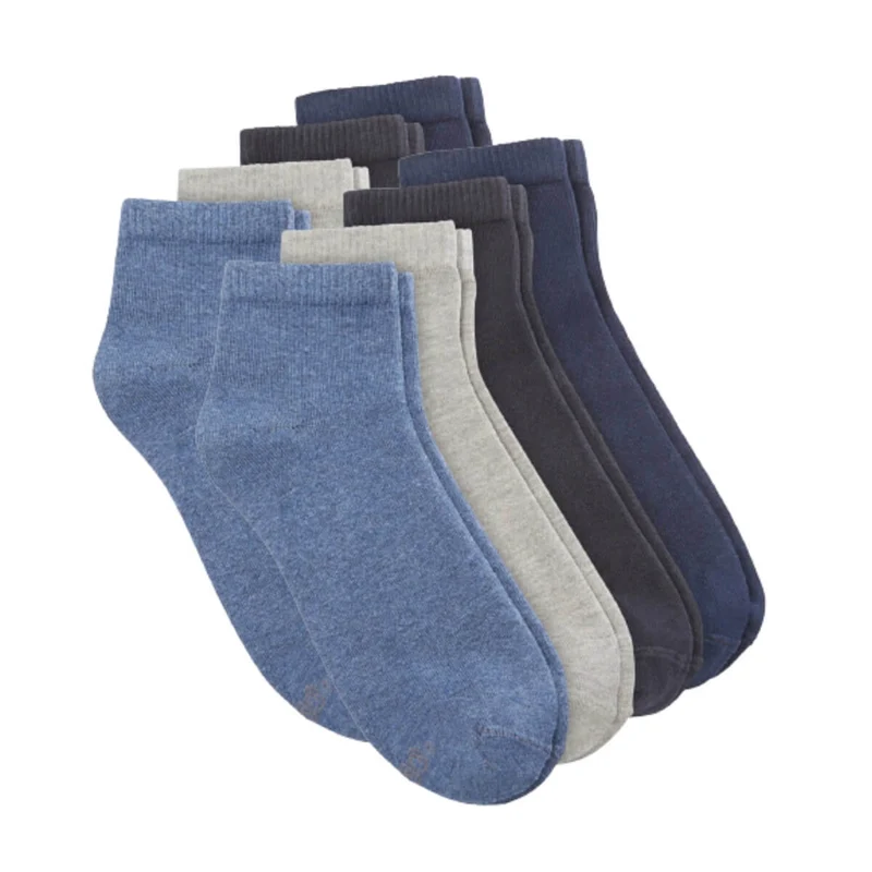 s.Oliver 8er Set Viertelsocken grau & blau