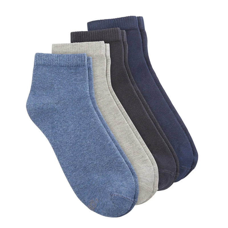 s.Oliver 8er Set Viertelsocken grau & blau