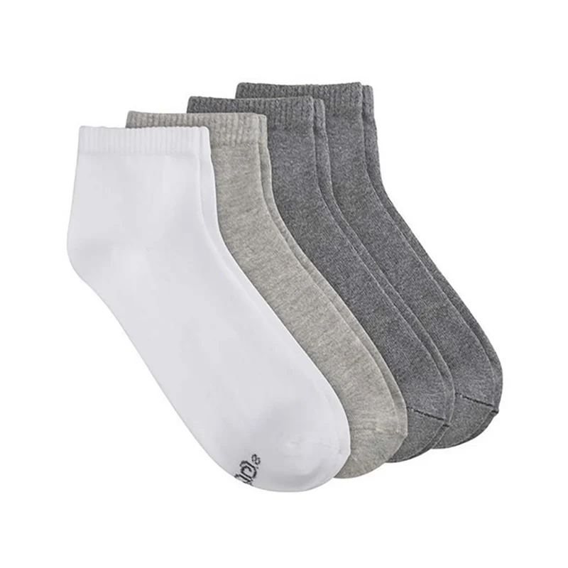 s.Oliver 4er Set Viertelsocken weiß & grau
