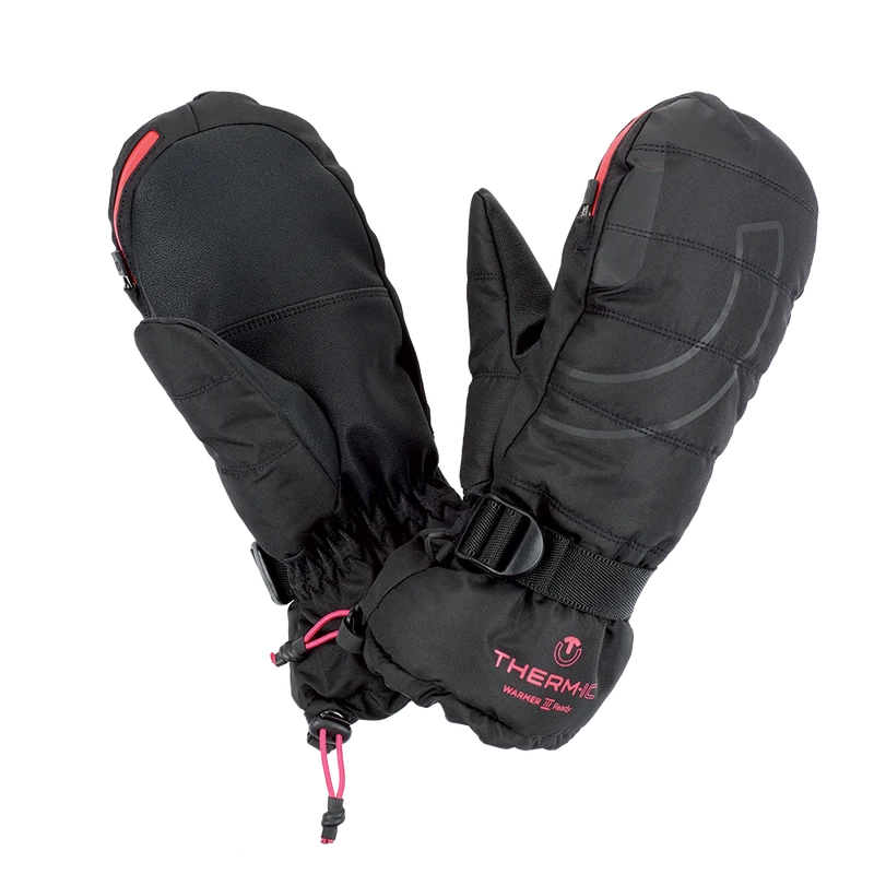 Ski mittens with warmer pocket - Warmer Ready pink