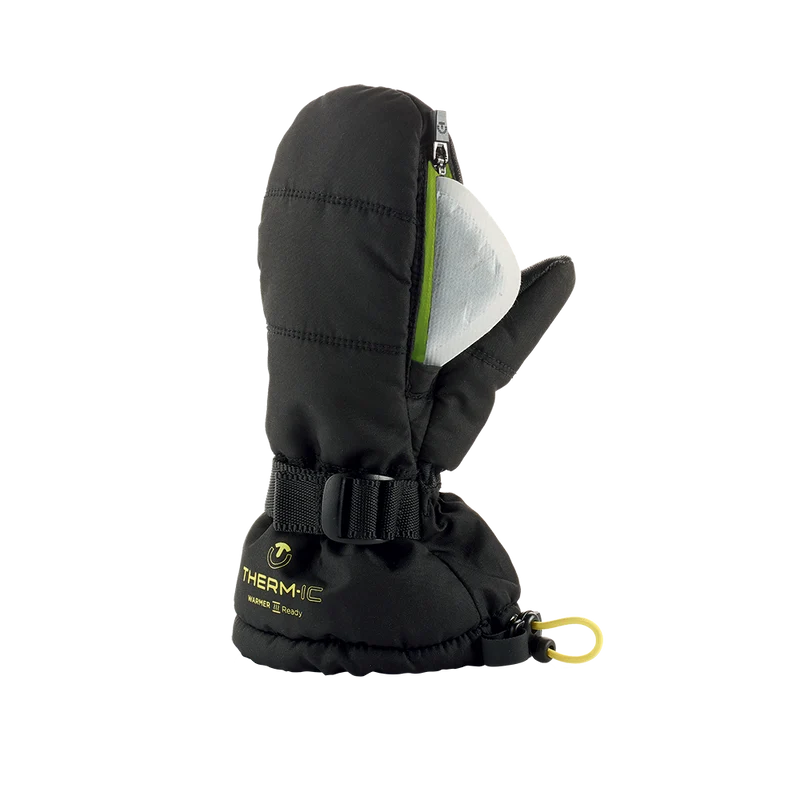 Ski mittens with warmer pocket - Warmer Ready Junior green