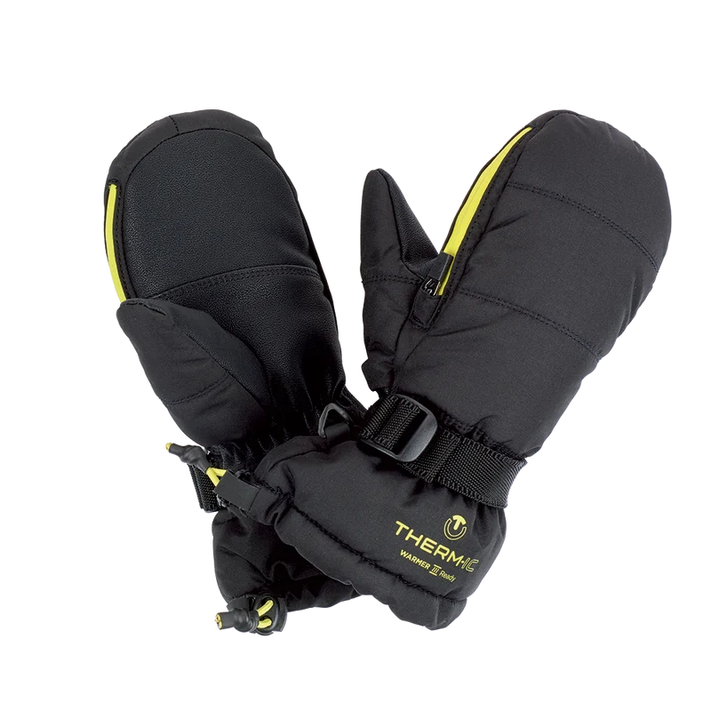 Ski mittens with warmer pocket - Warmer Ready Junior green