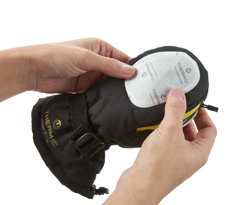 Ski mittens with warmer pocket - Warmer Ready Junior green