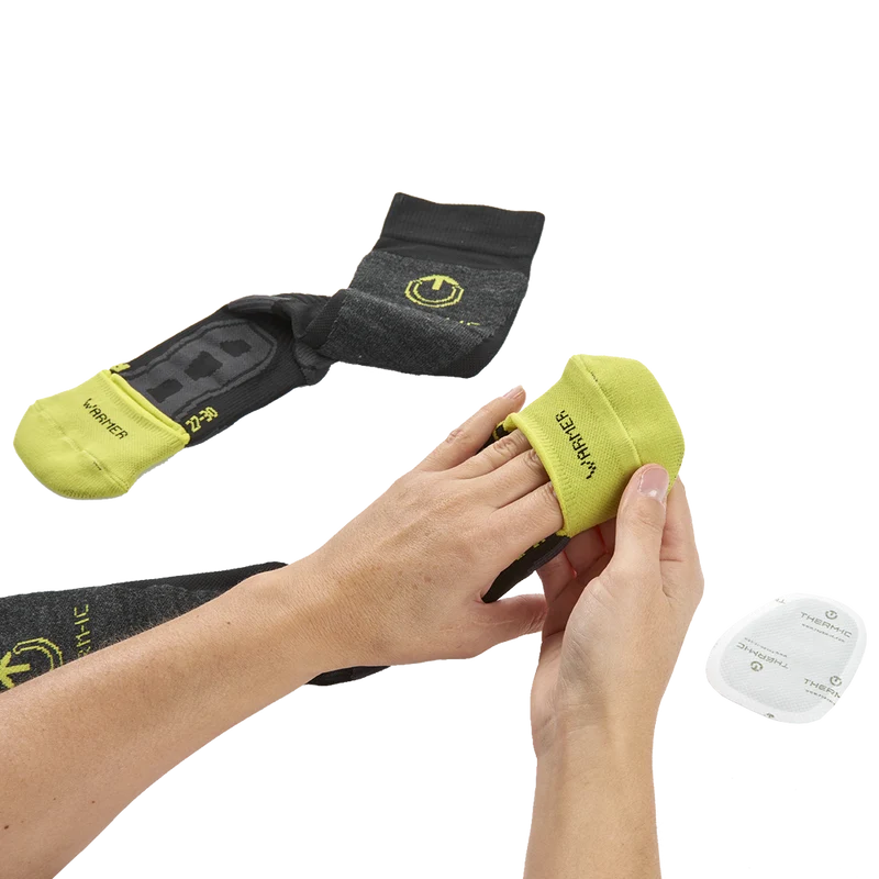 Ski socks with warmer pocket - Warmer Ready Junior green
