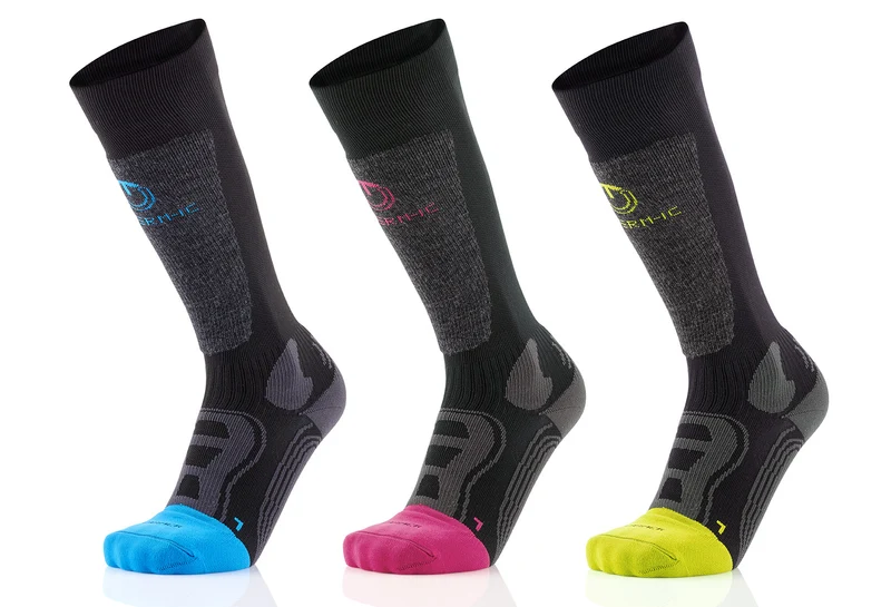 Ski socks with warmer pocket - Warmer Ready Junior green