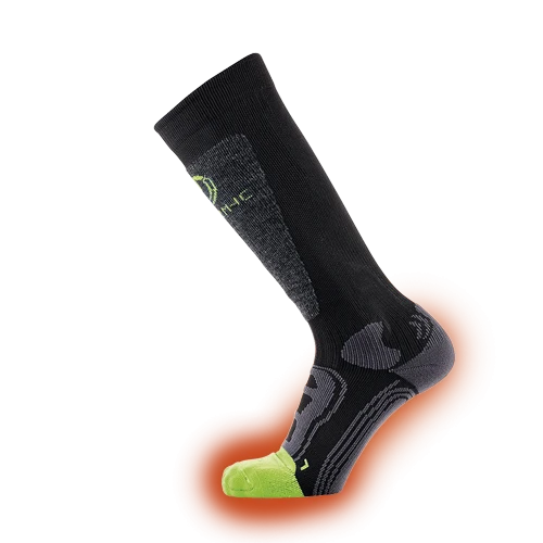 Ski socks with warmer pocket - Warmer Ready green