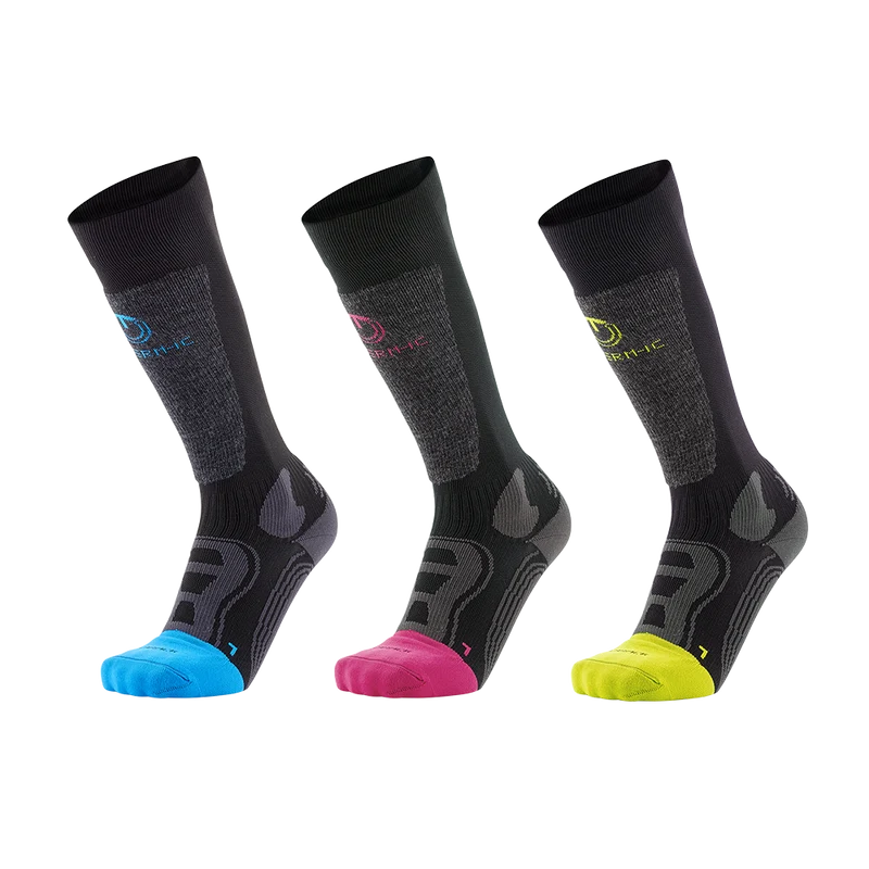 Ski socks with warmer pocket - Warmer Ready blue